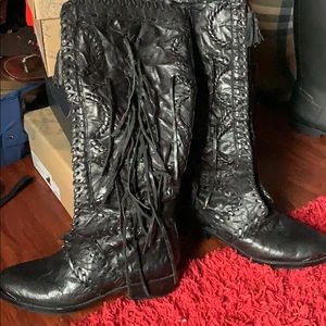 Cute fun black boots